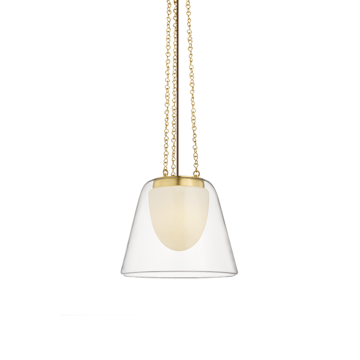 Pine Bush Pendant by Hudson Valley Lighting - Aged Brass Finish