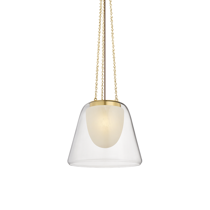 Pine Bush Pendant by Hudson Valley Lighting - Aged Brass Finish