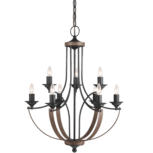 Corbeille Nine Light Chandelier by Generation Lighting