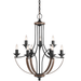 Corbeille Nine Light Chandelier by Generation Lighting