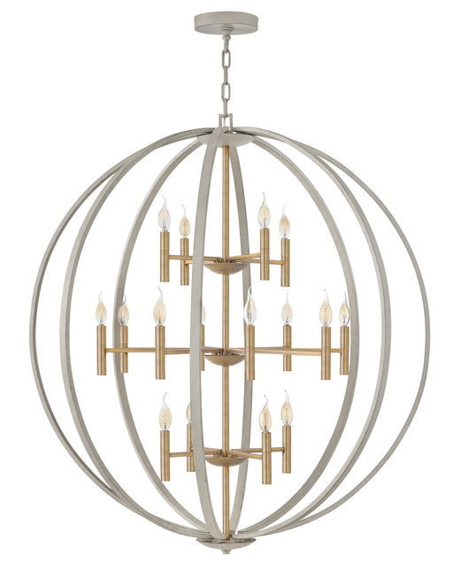 Euclid Double XL Three Tier Orb Chandelier by Hinkley