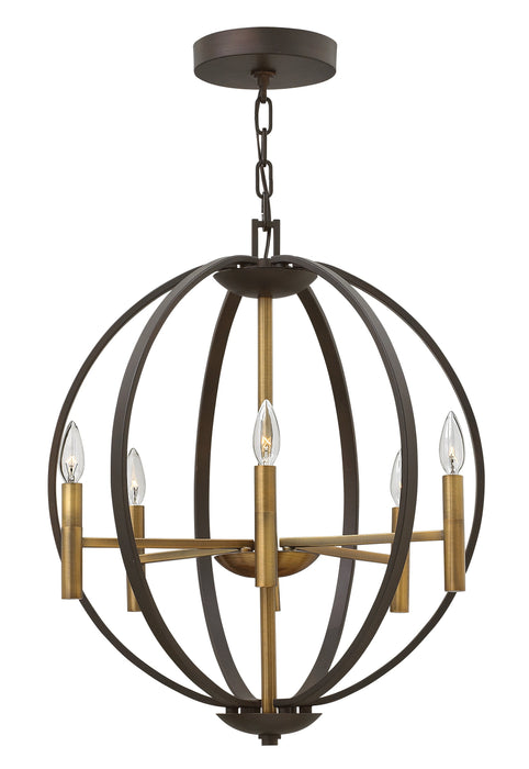 Euclid Small Orb Chandelier by Hinkley