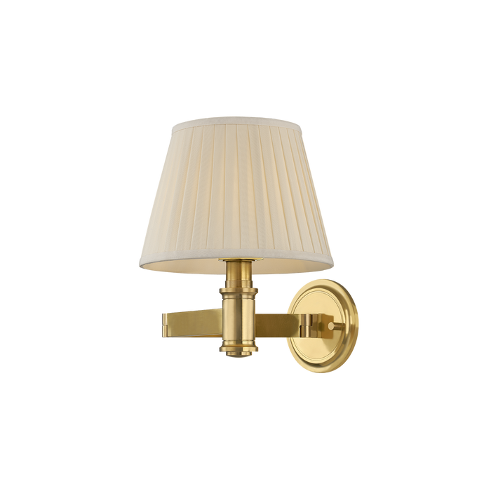 Woodland Park Wall Sconce by Hudson Valley Lighting - Aged Brass Finish