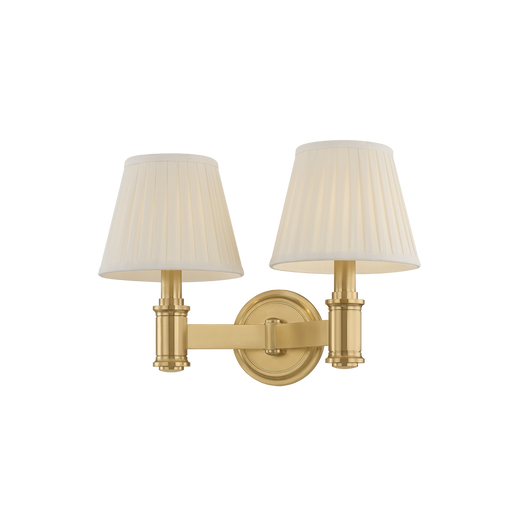 Woodland Park Wall Sconce by Hudson Valley Lighting - Aged Brass Finish