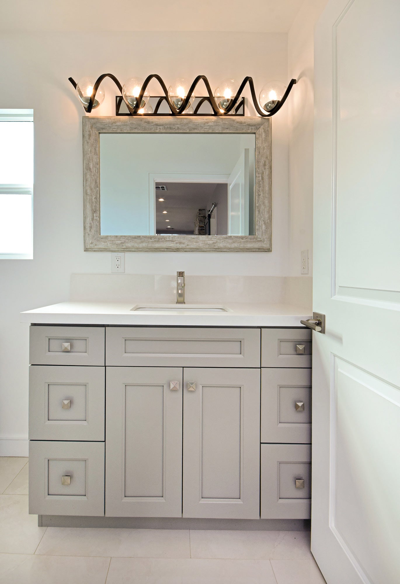 Curlicue Bathroom Vanity Light