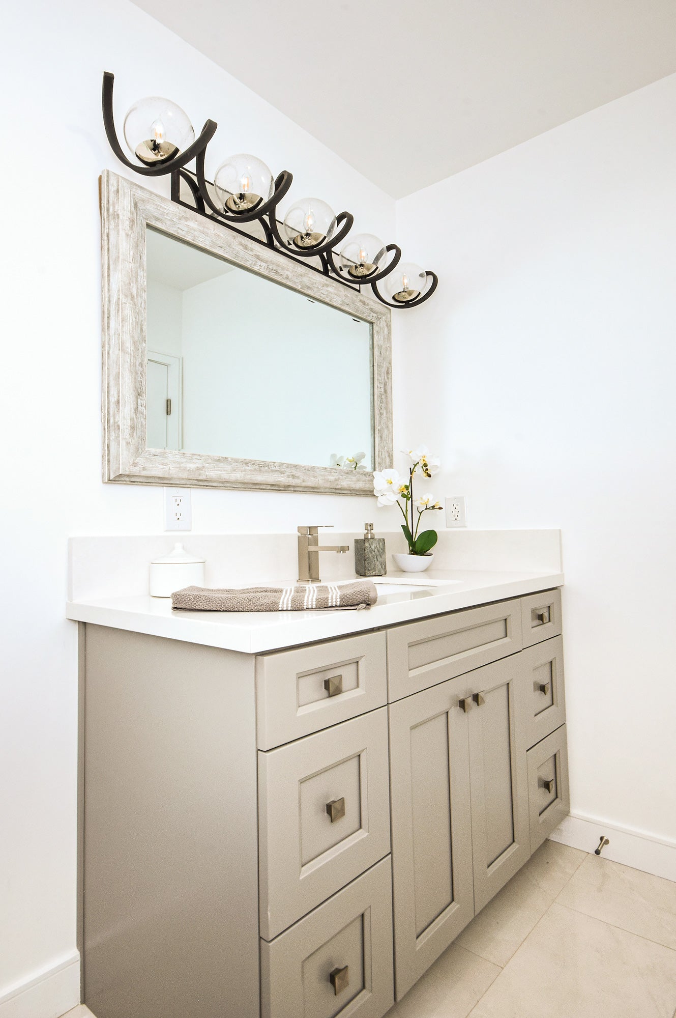 Curlicue Bathroom Vanity Light