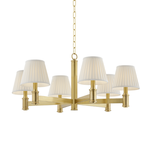 Woodland Park Chandelier by Hudson Valley Lighting - Aged Brass Finish