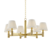 Woodland Park Chandelier by Hudson Valley Lighting - Aged Brass Finish