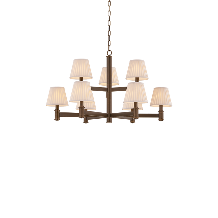 Woodland Park Chandelier by Hudson Valley Lighting - Old World Brass Finish