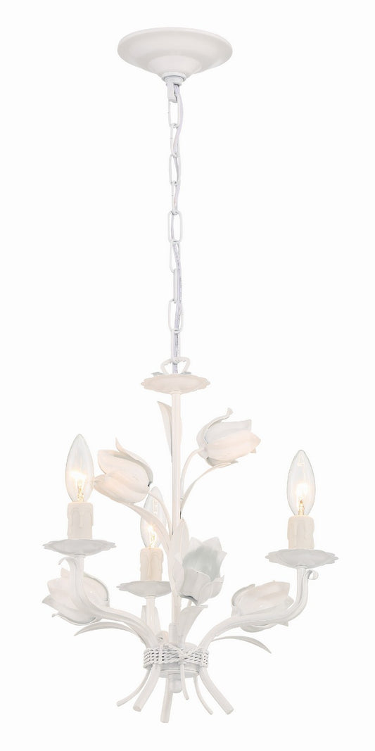 Crystorama - 4813-WW - Three Light Mini Chandelier - Southport - Wet White