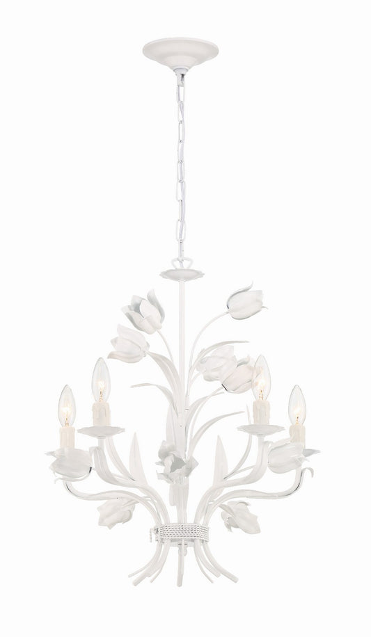 Crystorama - 4815-WW - Five Light Chandelier - Southport - Wet White