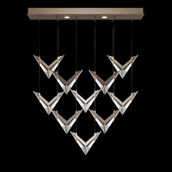 BLADE 48"W Rectangular Pendant by Fine Art Lamps