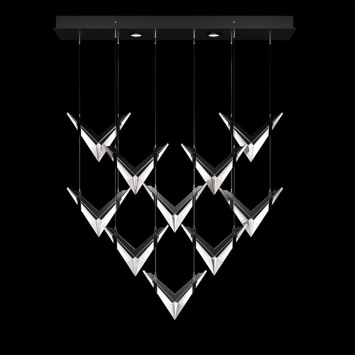 BLADE 48"W Rectangular Pendant by Fine Art Lamps