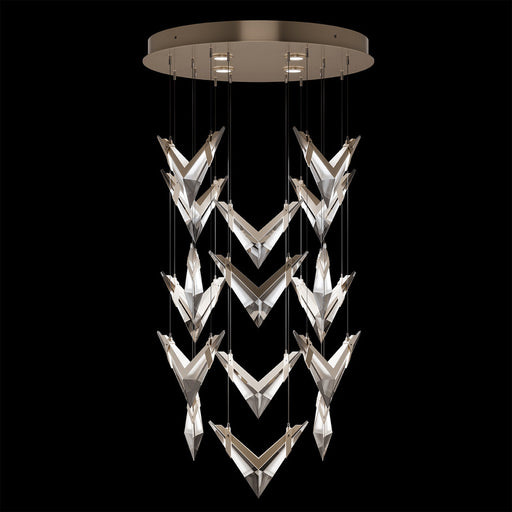 Blade 32"W Round Pendant by Fine Art Lamps