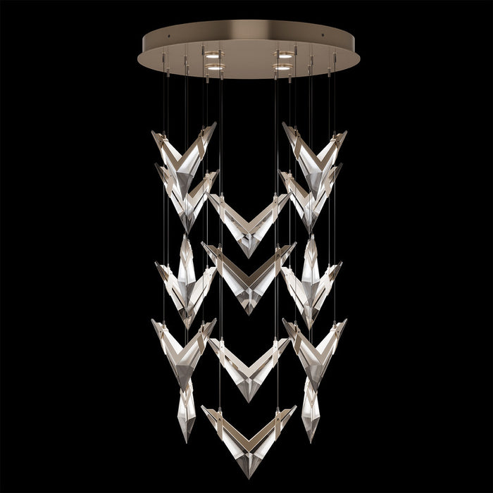Blade 32"W Round Pendant by Fine Art Lamps