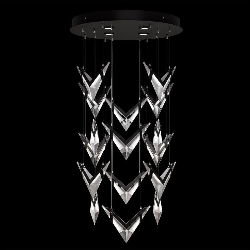 Blade 32"W Round Pendant