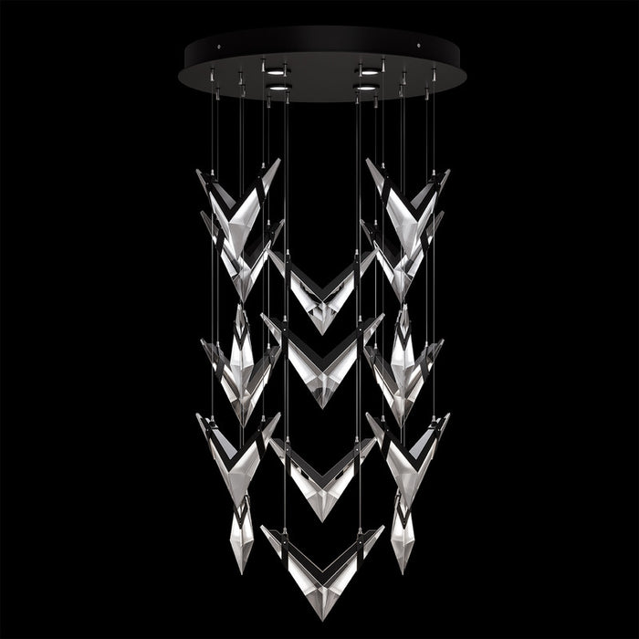 Blade 32"W Round Pendant by Fine Art Lamps