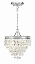 Load image into Gallery viewer, Crystorama - 130-CH - Three Light Mini Chandelier - Calypso - Polished Chrome
