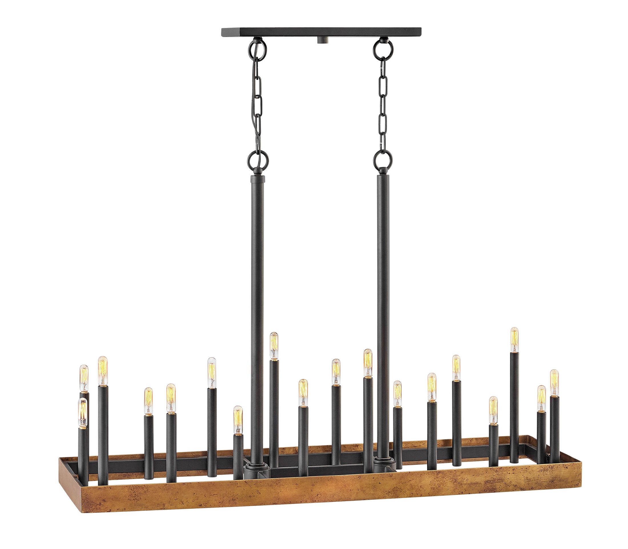 Wells Large Eighteen Light Linear Chandelier