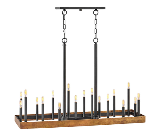 Wells Large Eighteen Light Linear Chandelier