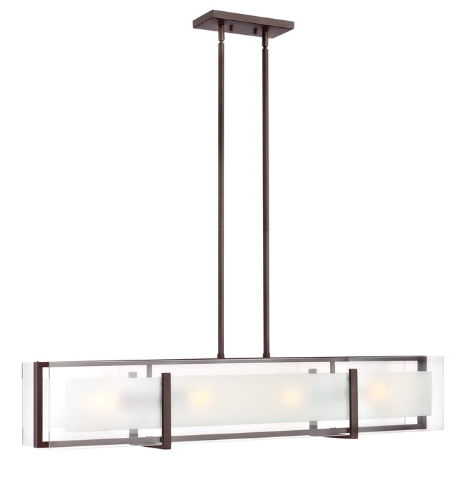 Latitude Medium Four Light Linear Suspension by Hinkley