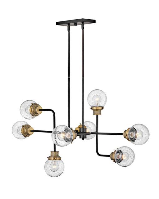 Poppy Medium Eight Light Linear Suspension by Hinkley