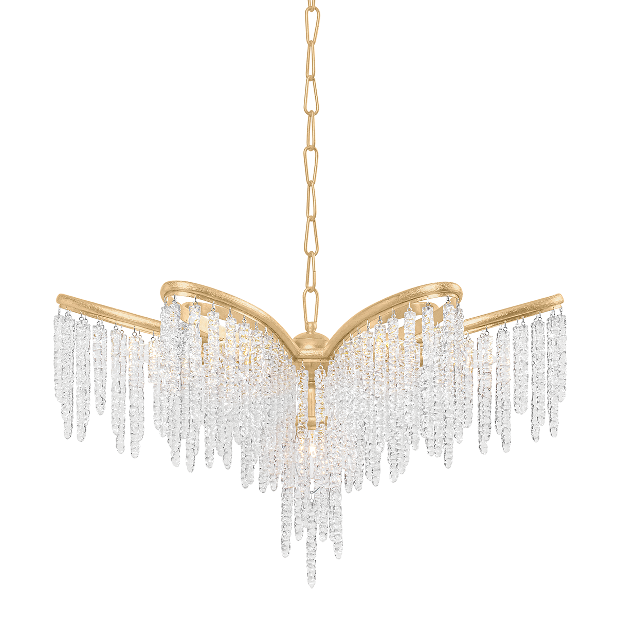 Pandora Chandelier by Corbett Lighting - Gold Leaf Finish