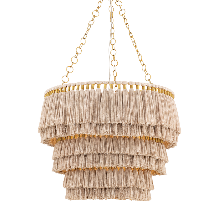 High Falls Chandelier by Hudson Valley Lighting - Aged Brass Finish