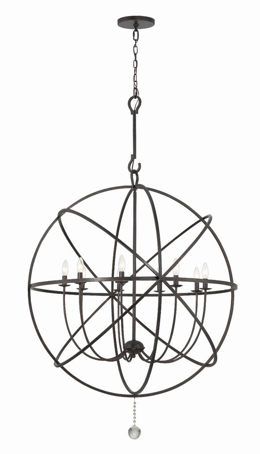 Crystorama - 9229-EB - Nine Light Chandelier - Solaris - English Bronze