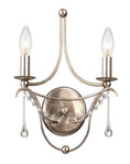 Load image into Gallery viewer, Crystorama - 422-SA - Two Light Wall Sconce - Metro - Antique Silver
