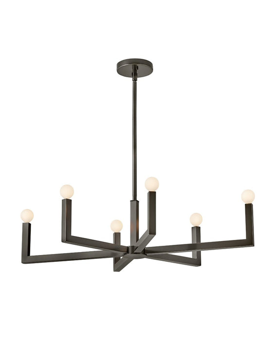 Ezra Small Six Light Linear Suspension by Hinkley