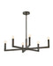 Ezra Small Six Light Linear Suspension by Hinkley