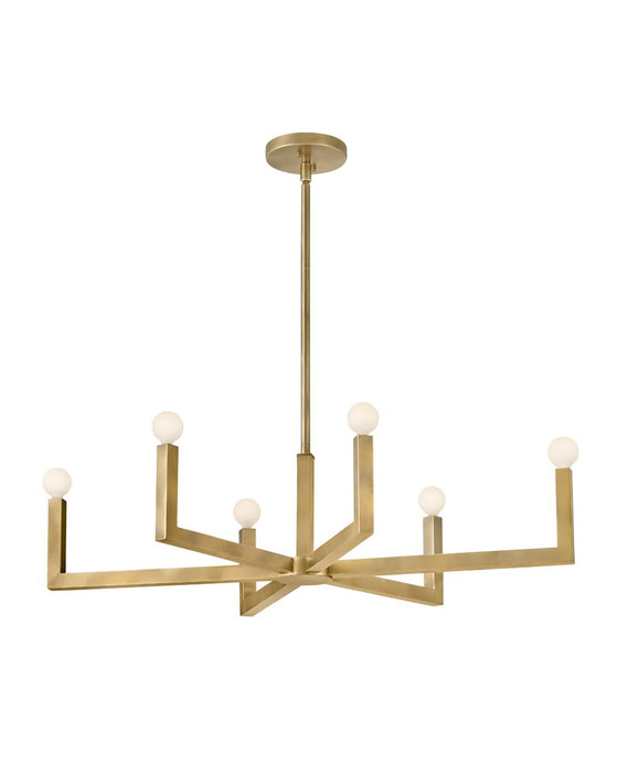 Ezra Small Six Light Linear Suspension by Hinkley