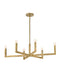 Ezra Small Six Light Linear Suspension by Hinkley