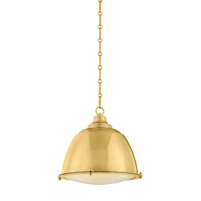 Milltown Pendant by Hudson Valley Lighting - Aged Brass Finish