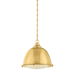 Milltown Pendant by Hudson Valley Lighting - Aged Brass Finish