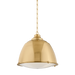 Milltown Pendant by Hudson Valley Lighting - Aged Brass Finish