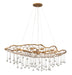 Laguna Medium Eight Light Linear Suspension by Hinkley