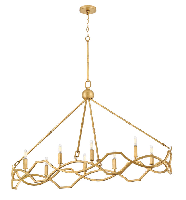 Leona Medium Eight Light Linear Suspension by Hinkley
