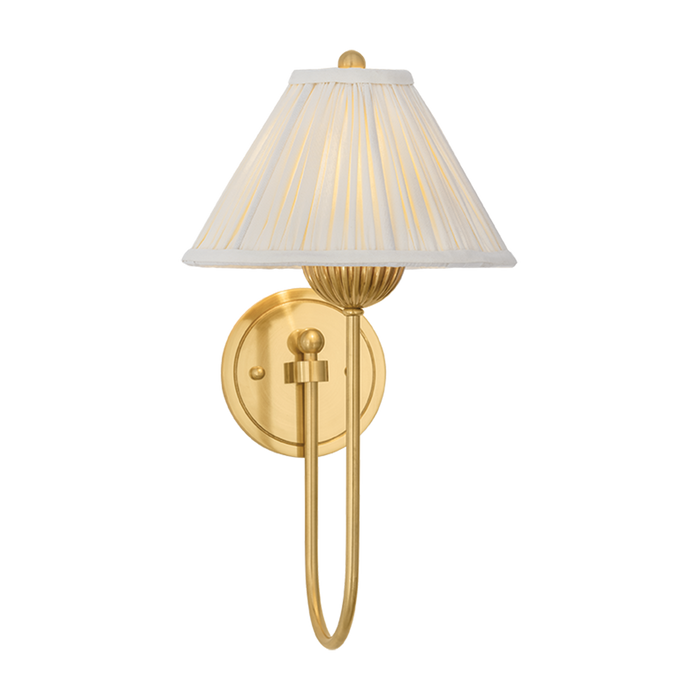 Swiss Hill Wall Sconce by Hudson Valley Lighting - Aged Brass Finish