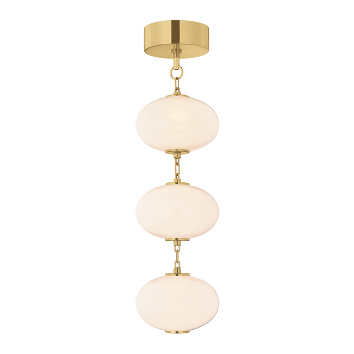 Nephele Pendant by Corbett Lighting - Vintage Polished Brass Finish