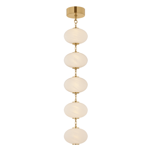 Nephele Pendant by Corbett Lighting - Vintage Polished Brass Finish