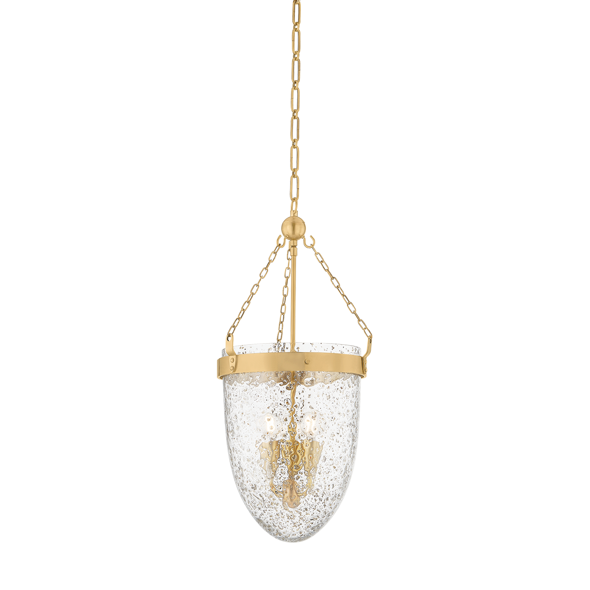 ANGUS Lantern by Corbett Lighting - Vintage Brass Finish