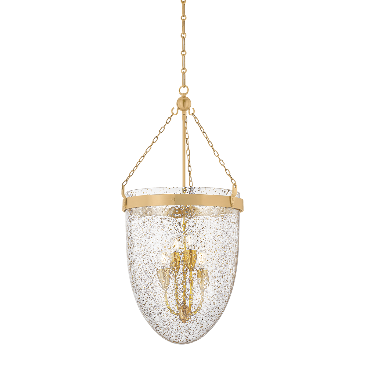 ANGUS Lantern by Corbett Lighting - Vintage Brass Finish