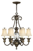 Load image into Gallery viewer, Plantation Medium Single Tier Chandelier
