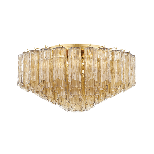 Watertown Flush Mount by Hudson Valley Lighting - Aged Brass Finish
