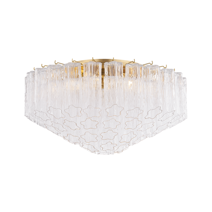Watertown Flush Mount by Hudson Valley Lighting - Aged Brass Finish
