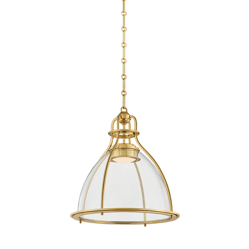 Airmont Pendant by Hudson Valley Lighting - Aged Brass Finish