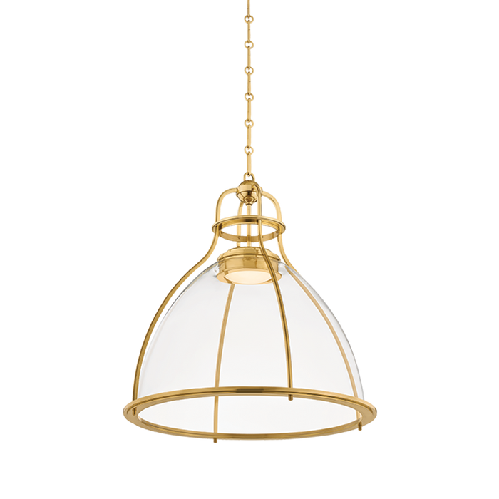 Airmont Pendant by Hudson Valley Lighting - Aged Brass Finish