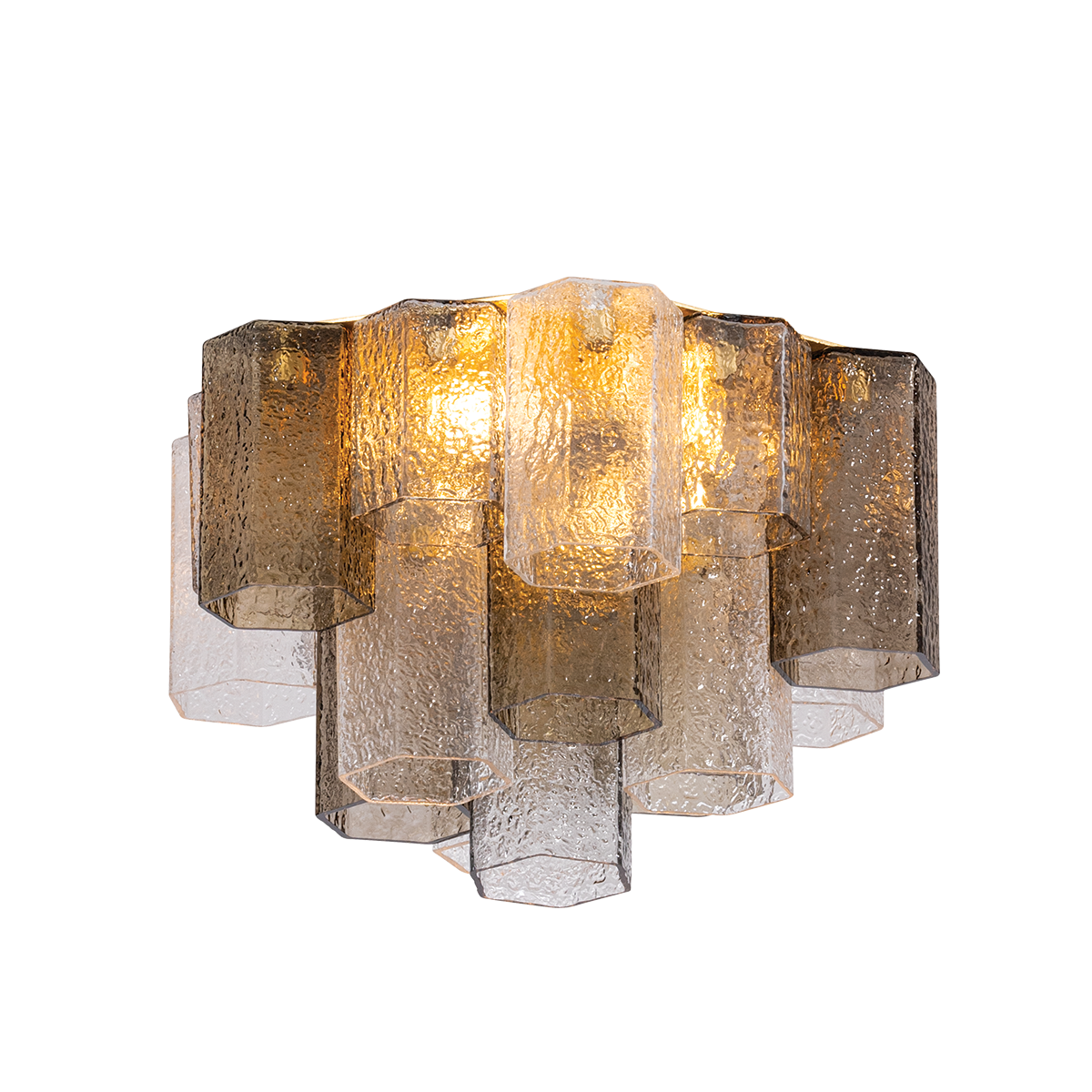 HELSINKI Semi Flush by Corbett Lighting - Vintage Gold Leaf Finish